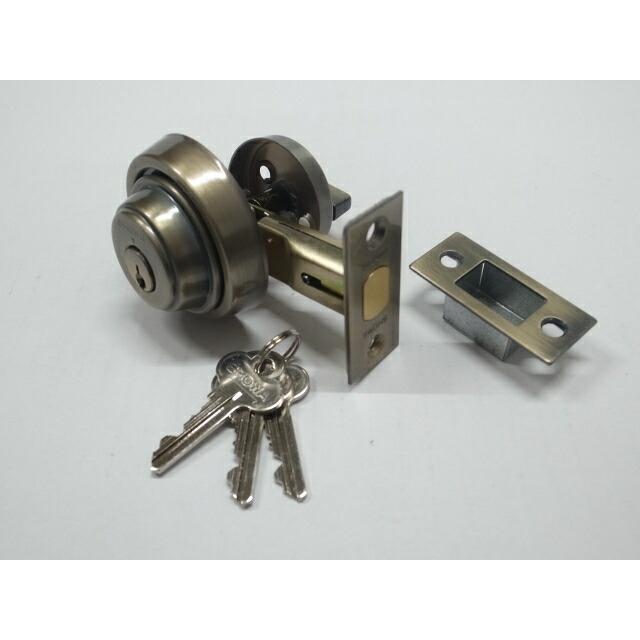 昭和ロック チューブラー本締錠SKD-05-US5-60 真鍮ブロンズ色
