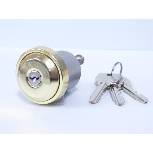 ミワロック U9-NDZ-1AT 面付補助錠 GP色（ゴールド色）受座付 扉厚33