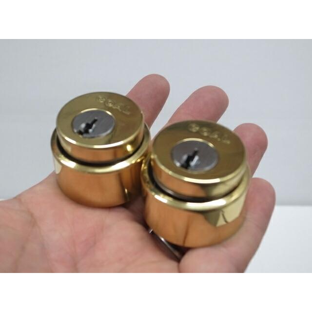 ゴール社(AS)LX取替用ピンシリンダー金ピカ色 2個同一☆GOAL ゴール