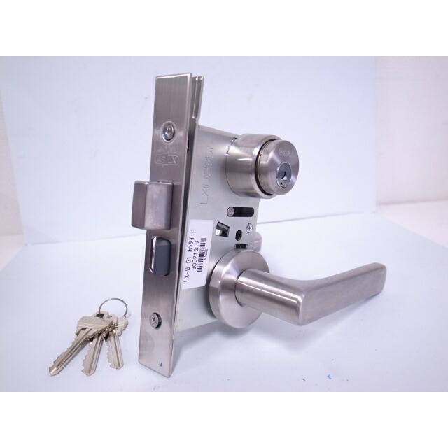 ゴール社 P-LX-5 NU11S R4U バックセット51ミリ シルバー色 レバー