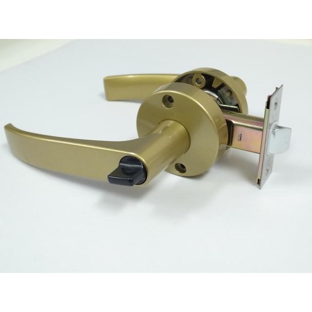 GIA 室内用簡易鍵付レバーハンドル錠 アンチックゴールド色 32A-ML-AG