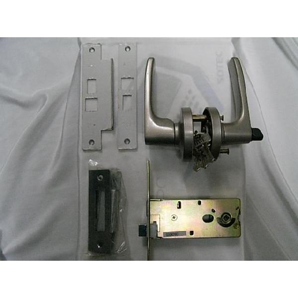 AGE123取替錠レバーハンドルセット CL-123 シルバー色 AGE ヒナカ