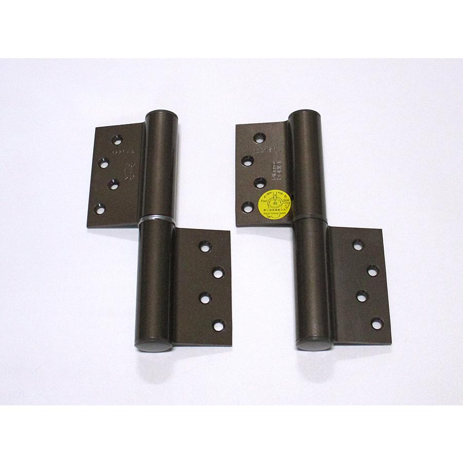 デンセイオートヒンジ1221SR ストップ付右勝手ブロンズ色面付型 日東工