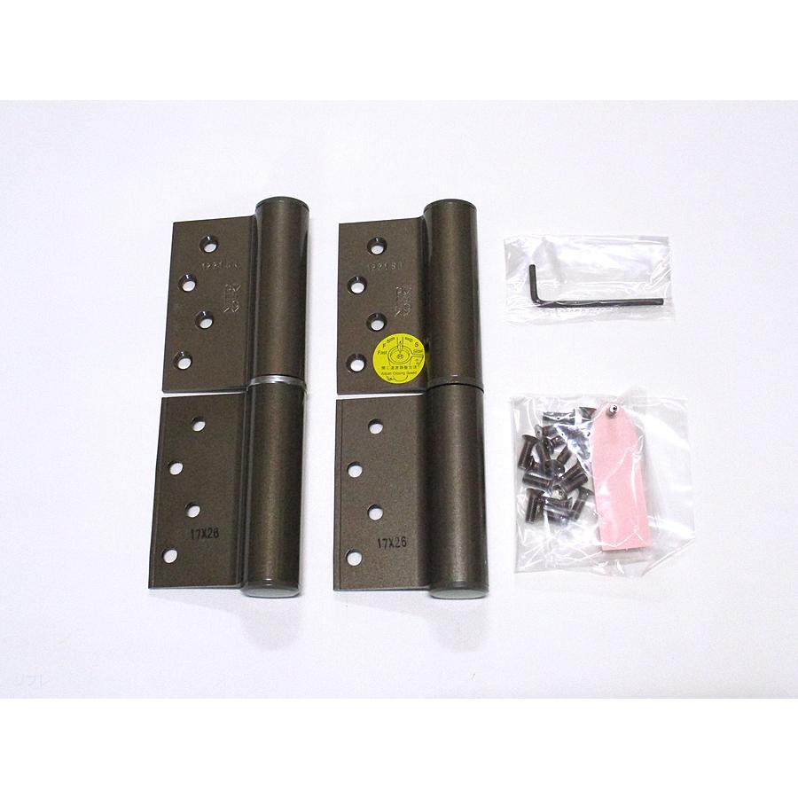 デンセイオートヒンジ1221SR ストップ付右勝手ブロンズ色面付型 日東工