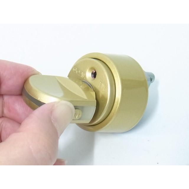 ゴール防犯サムターン LX TME 2691 サムセット ゴールド色 戸厚29ミリ