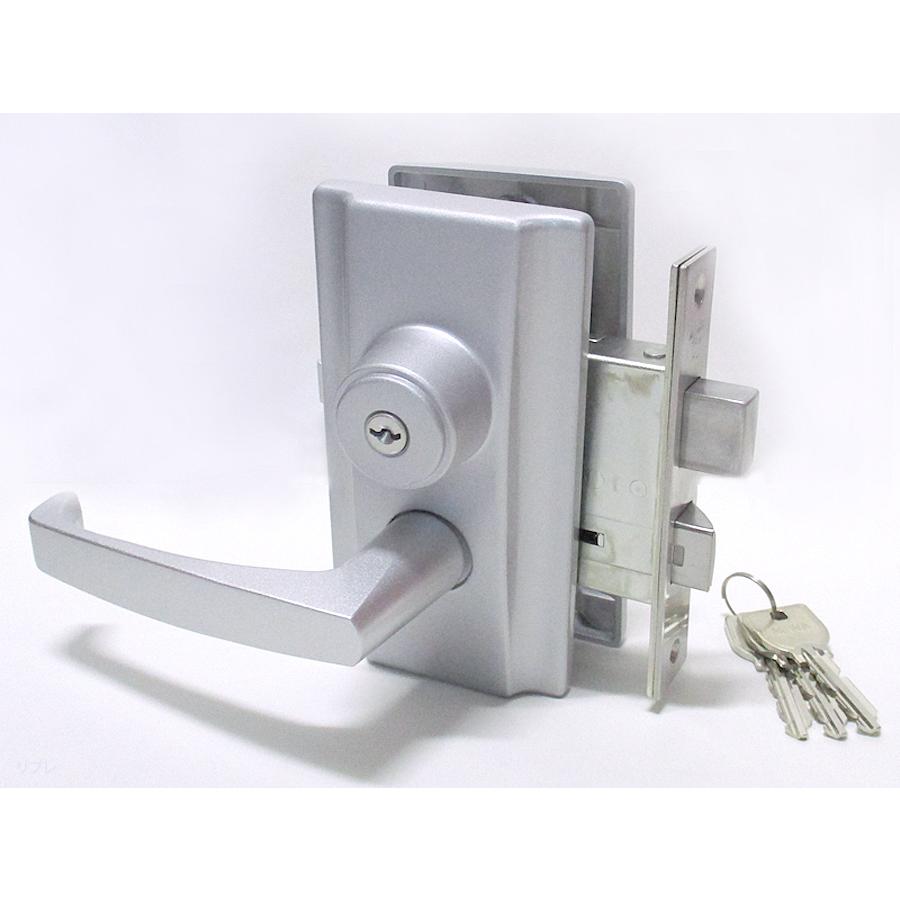 ミワロック製インテグラル錠 レバーハンドルタイプ U9-HL20-1 64×40