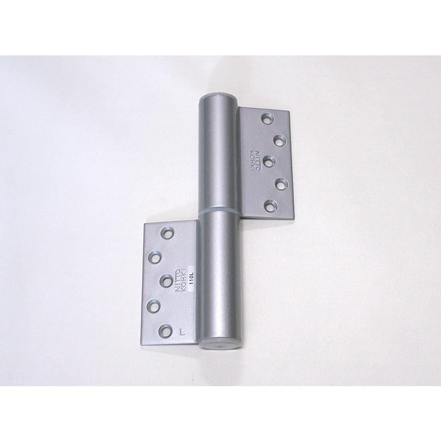 デンセイオートヒンジ110L 112（S）L用空丁番 左勝手シルバー色 日東工