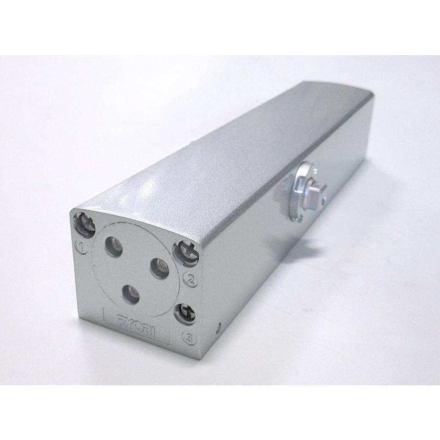 リョービドアクローザー ドアチェック S23P シルバー色 ストップ付 