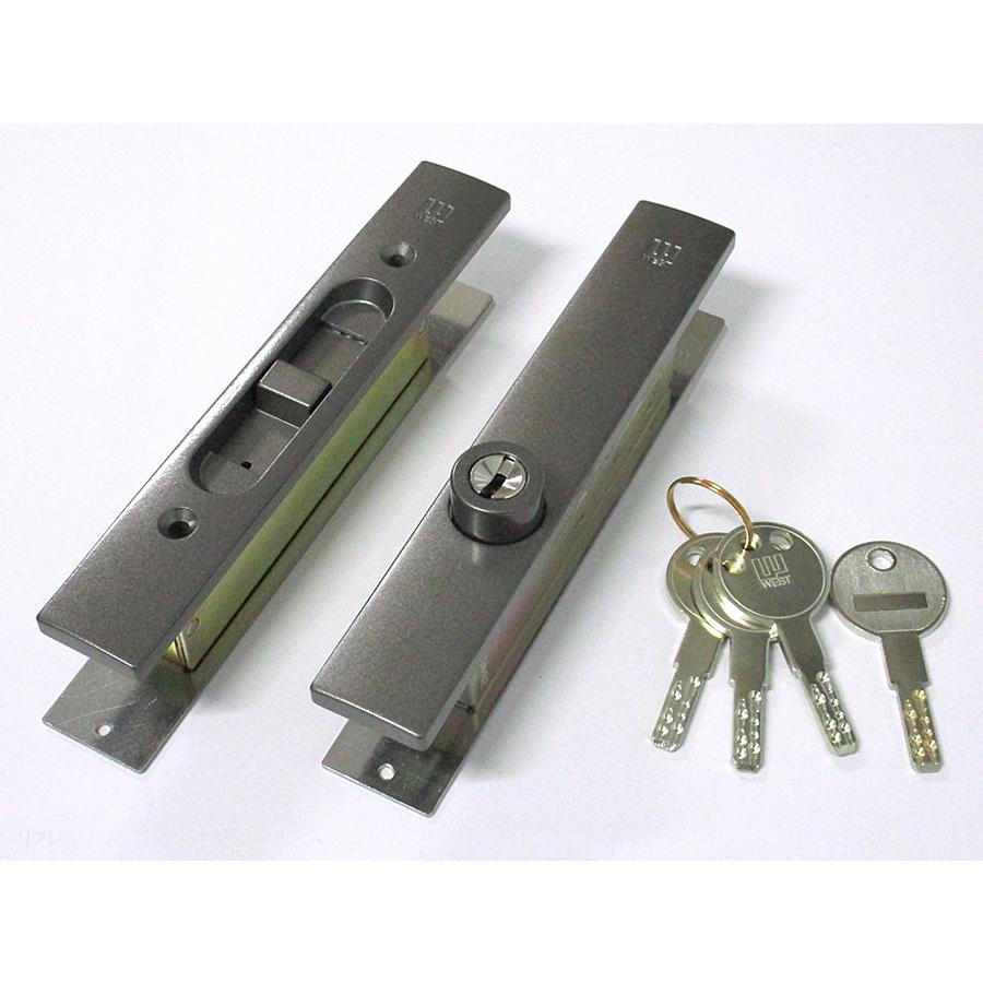 WEST社製 ディンプルキータイプ 万能引違戸錠 355BT 子カギ4本付