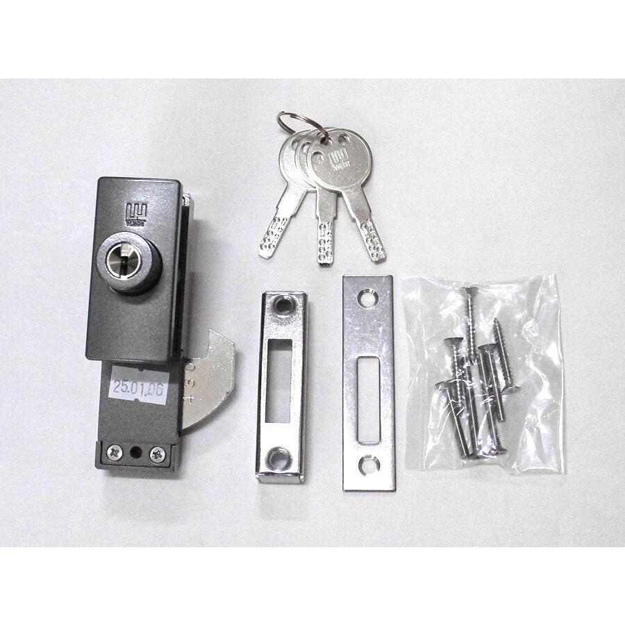 ウェスト社製 ディンプルキータイプ万能面付鎌錠 430-BTブロンズ色