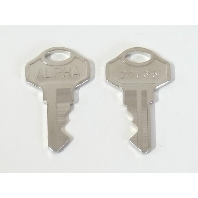 ALPHA（アルファ）1000番南京錠 35ミリ同一タイプ用純正子鍵のみ