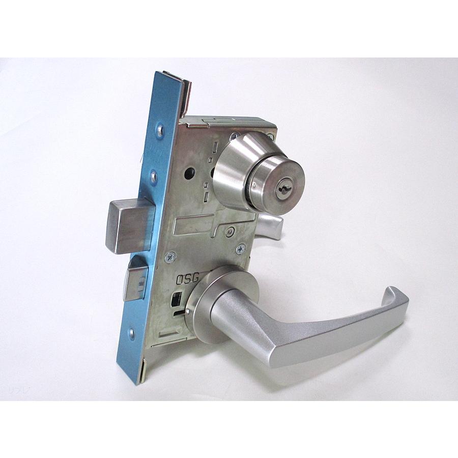 ミワロック 20番アルミレバーハンドル シルバー色 U9LA-1-20 シルバー