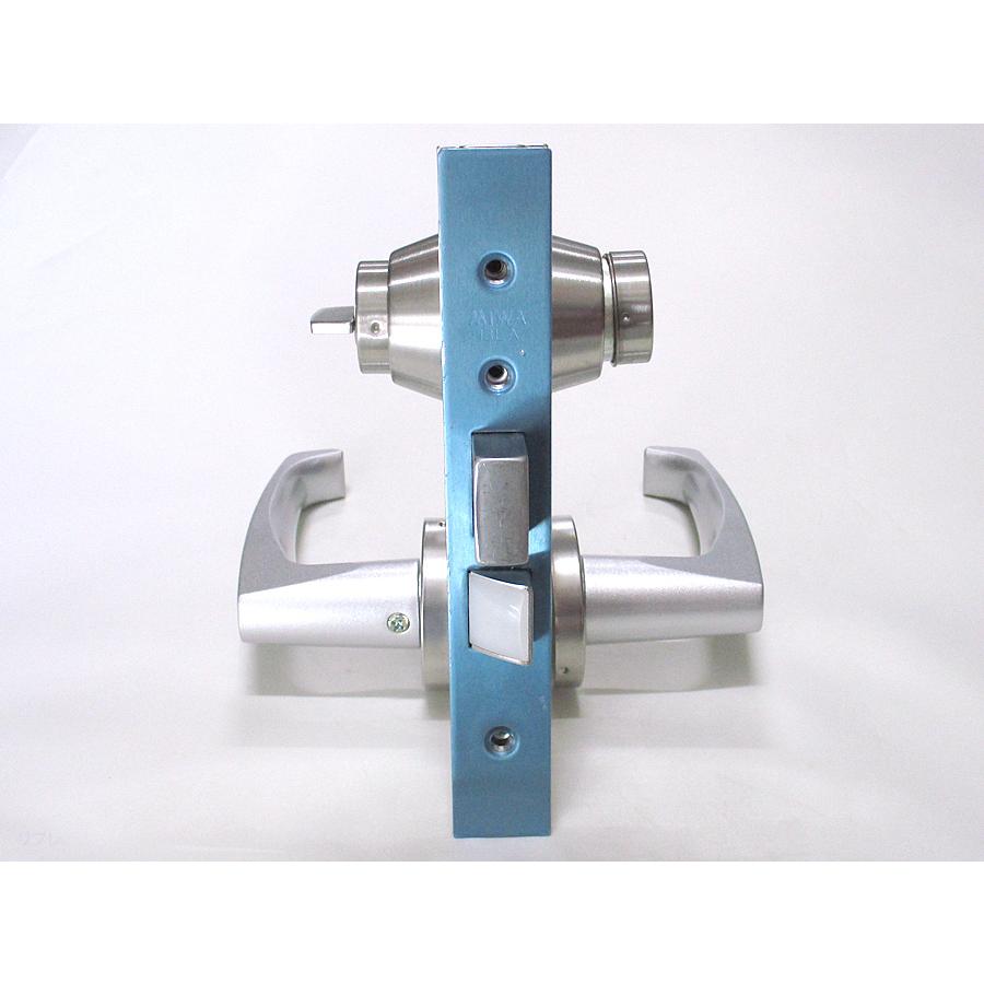 ミワロック 20番アルミレバーハンドル シルバー色 U9LA-1-20 シルバー