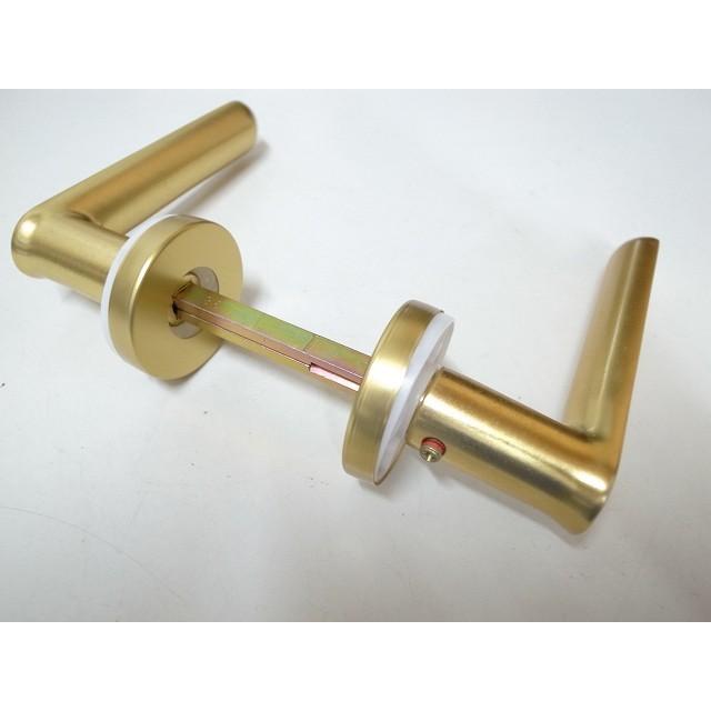 ゴール社 ZUタイプレバーハンドルのみ ゴールド色 ZU23A 左右勝手兼用