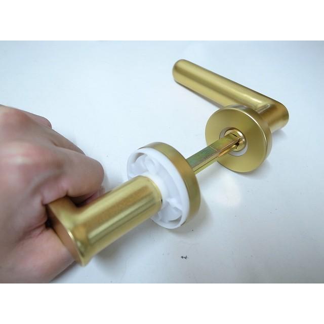 ゴール社 ZUタイプレバーハンドルのみ ゴールド色 ZU23A 左右勝手兼用