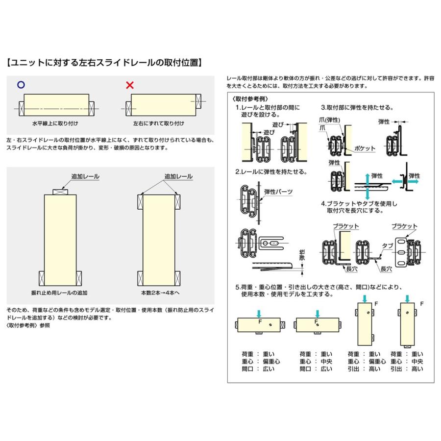 LAMP スライドレール 3段引き 4518-200 (レール長さ200mm) 光沢