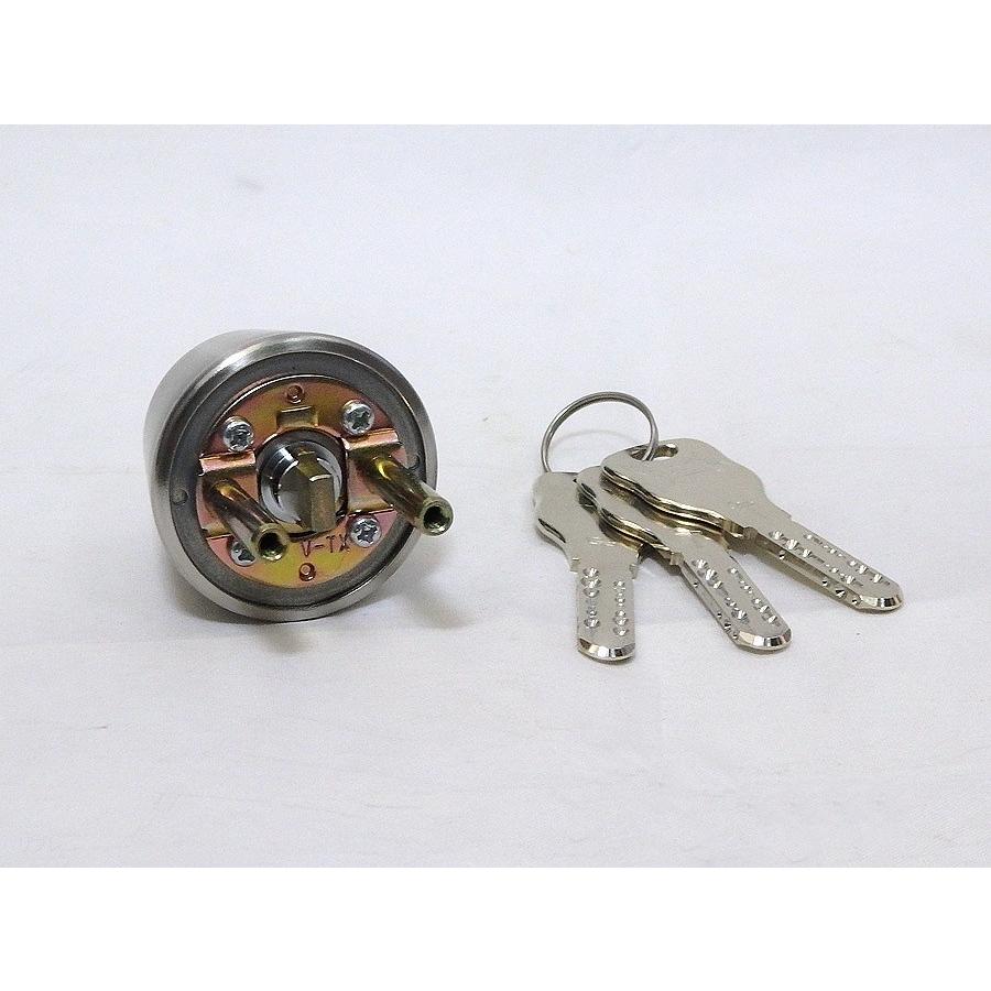 GP TX,TTX取替用シリンダー ステン色 テール刻印28 筒長25ミリ GOAL