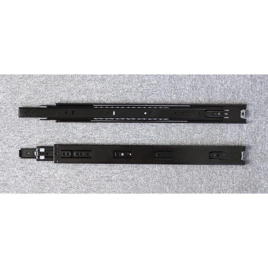 HAFELE スライドレール 3段引き FL35 450mm 黒色クロメート処理 ※1