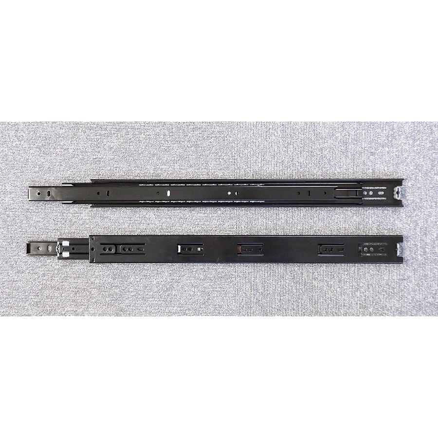 HAFELE スライドレール 3段引き FL35 500mm 黒色クロメート処理 ※1
