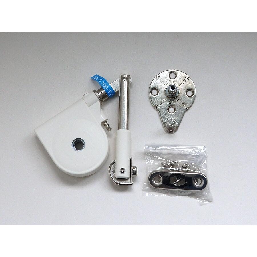 LAMP ソフトダウンステーSDS-C100W-TVZ（ホワイト）下開き扉用