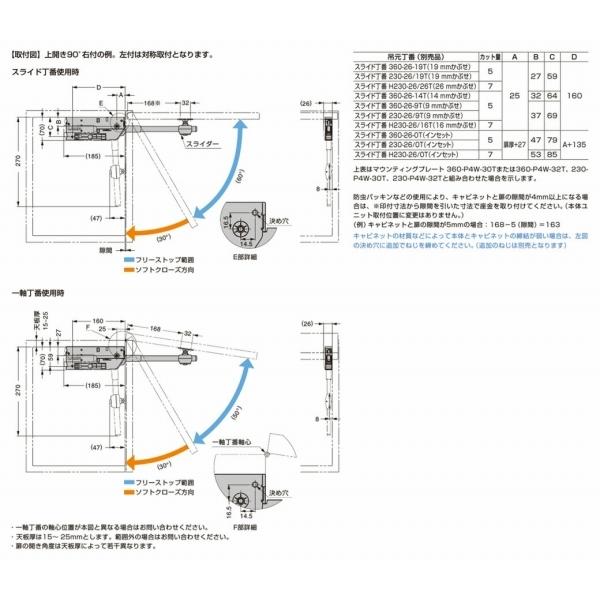 LAMP 上開き扉用ラプコンステーSLS-ELAN-MLS(左用)スガツネ ラプコン 