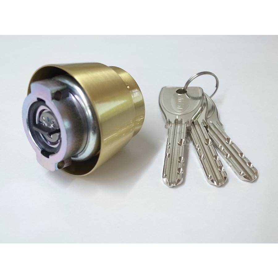 朝日　美品 PR DV取替用シリンダーBS色(金色)（MCY-237 MCY237) MIWA ミワ