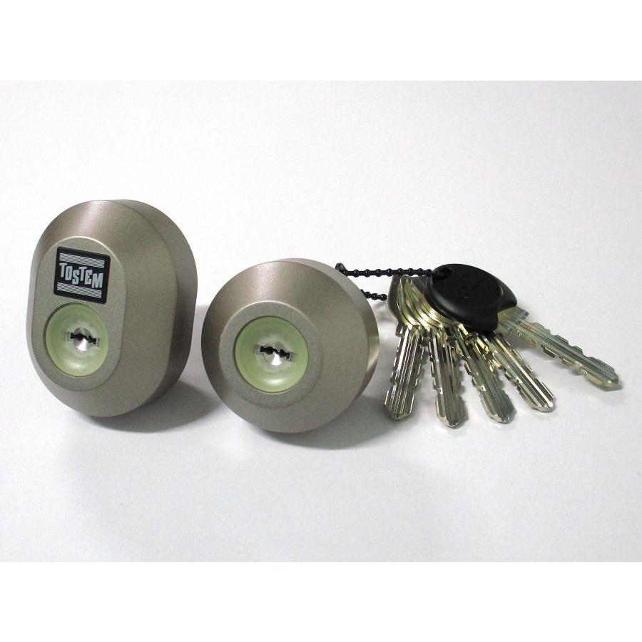 トステム耐熱玄関ドア用交換用シリンダーMC-0443 (MCY-443 MCY443