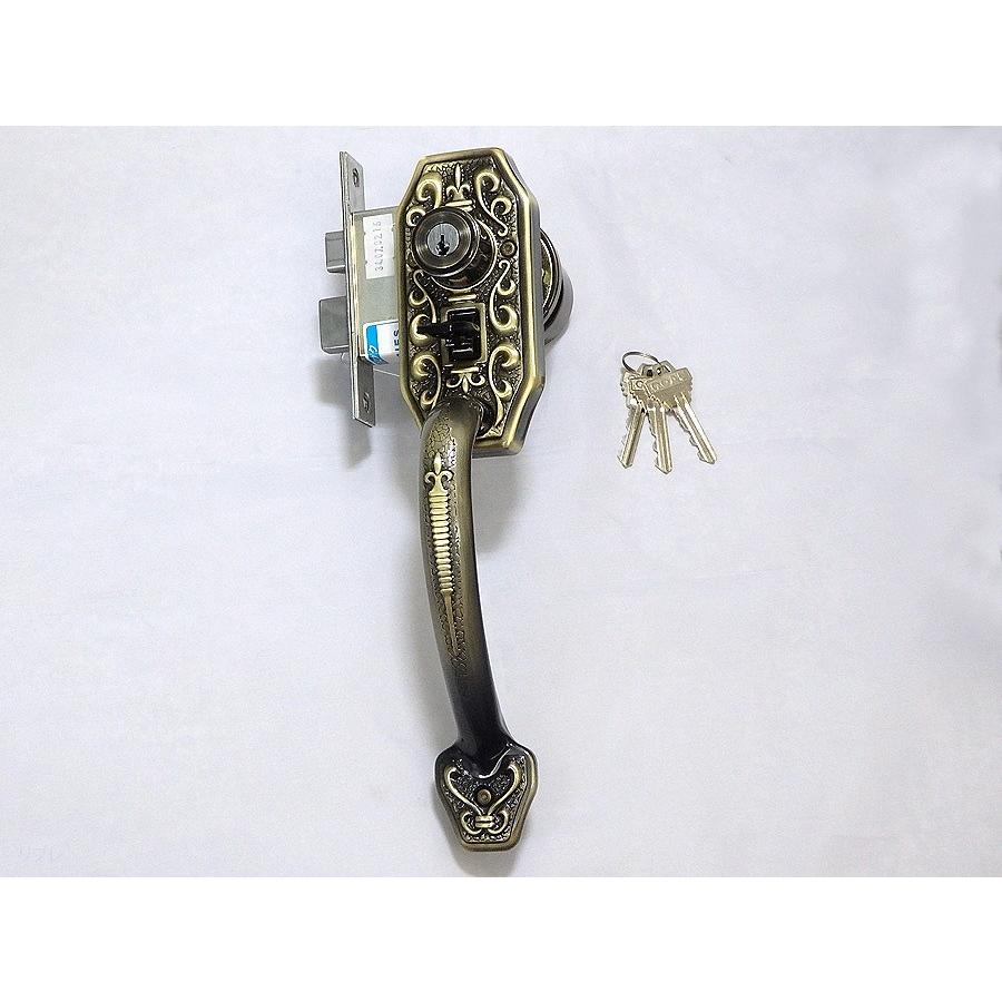 ゴール サムラッチハンドル錠 P-CT-5 NIC #71 CAP 64x40