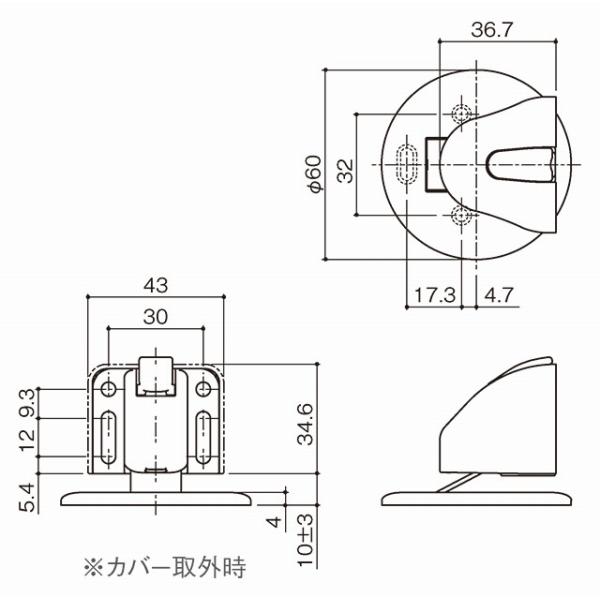 シブタニ(SYS) あおり止め機能付きドアストッパーDCI-81