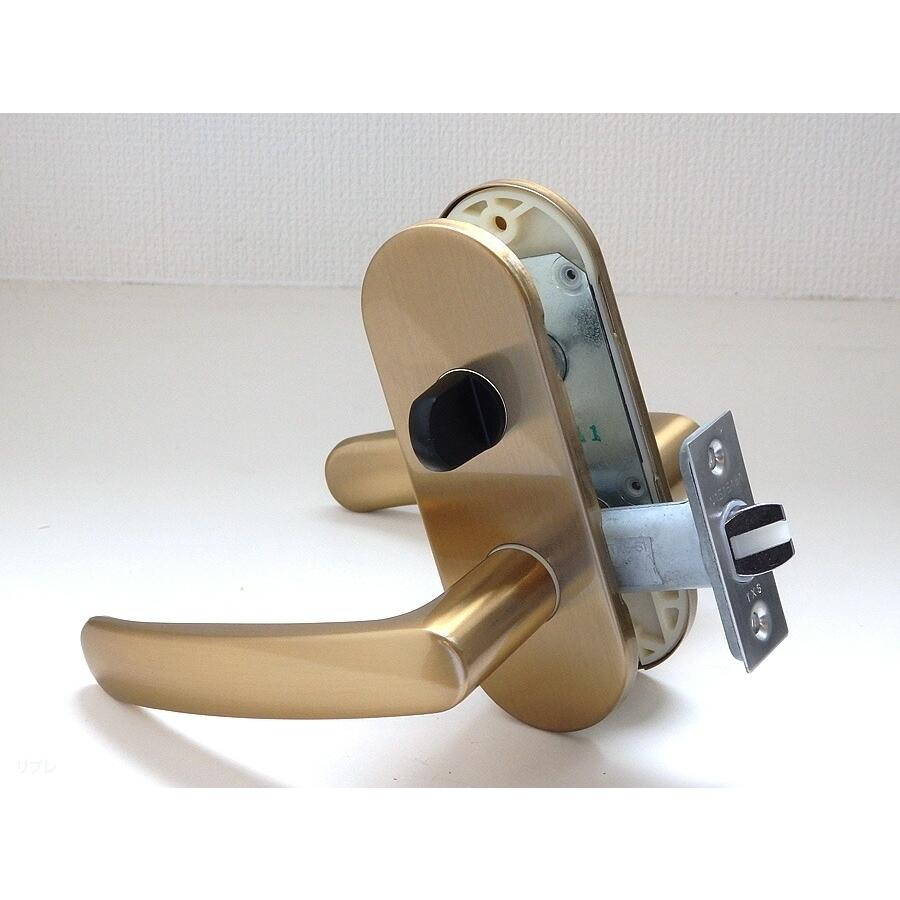 長沢製作所 室内用レバーハンドルチューブラ錠小判座 表示錠TXS-1H42