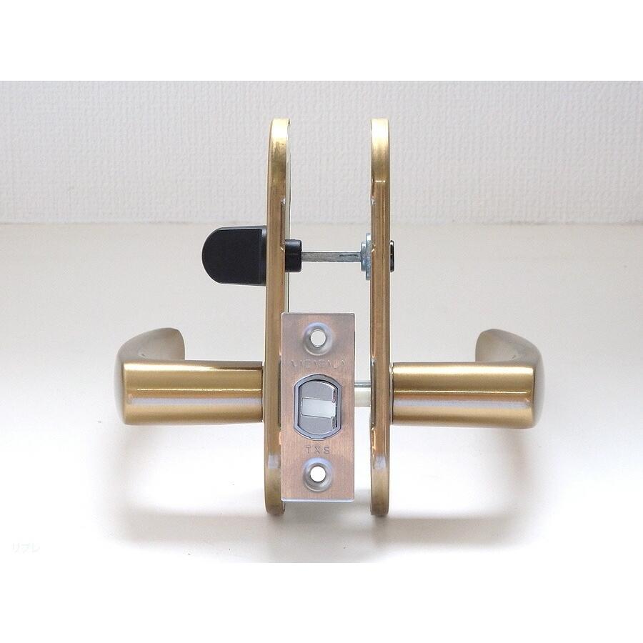 長沢製作所 室内用レバーハンドルチューブラ錠小判座 表示錠TXS-1H42