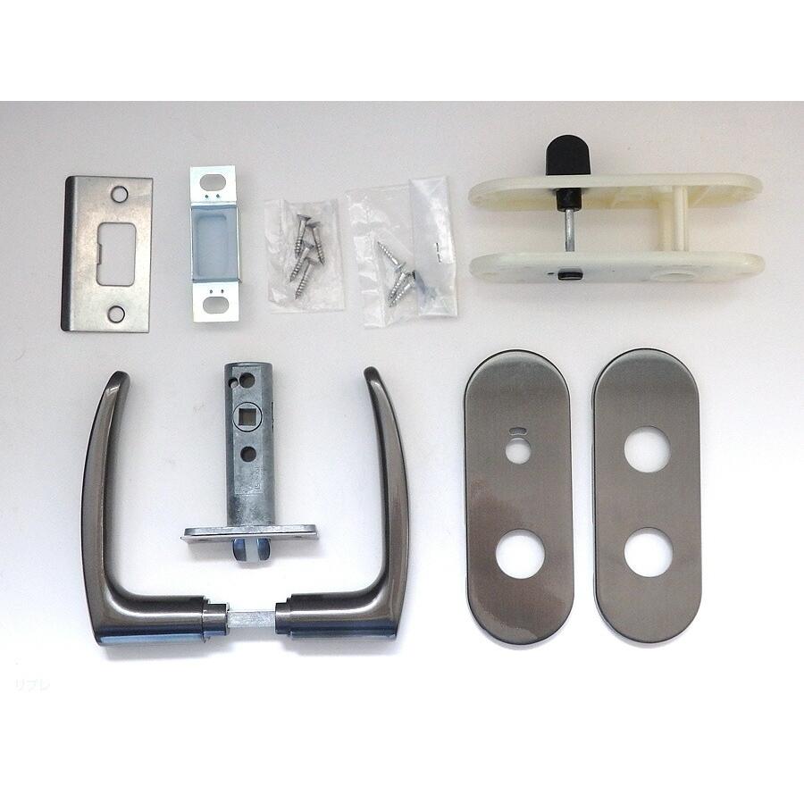 長沢製作所 室内用レバーハンドルチューブラ錠小判座 表示錠TXS-1H42