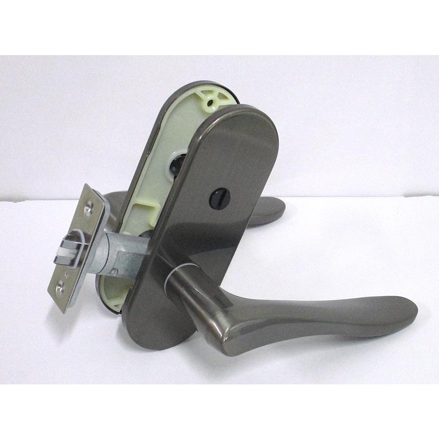 長沢製作所 室内用レバーハンドルチューブラ錠小判座 間仕切錠 TXS