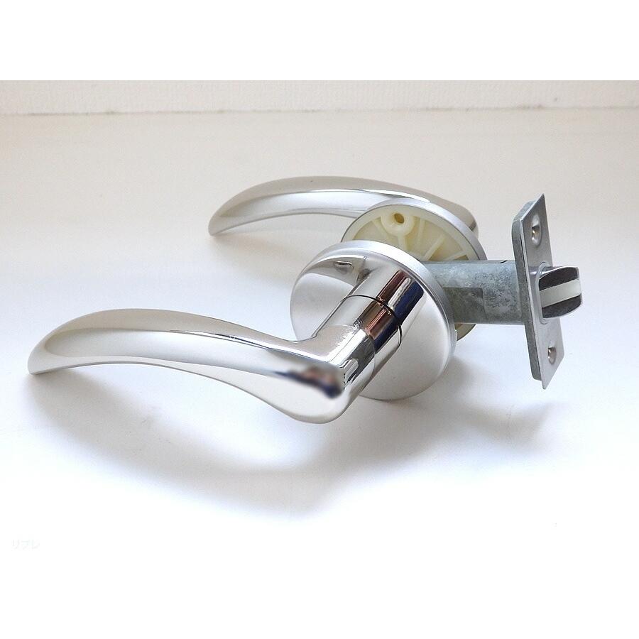 長沢製作所 室内用レバーハンドルチューブラ錠ロカイユ 丸座 空錠TX