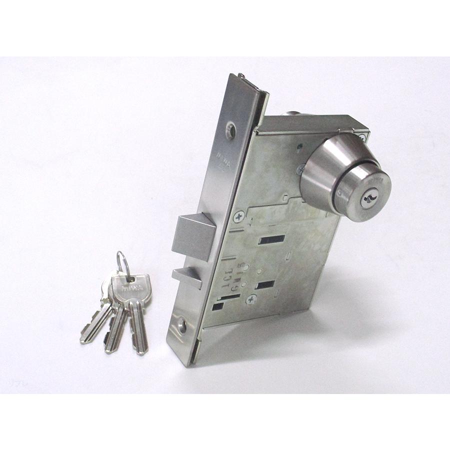 ミワロック自動施錠本締錠 U9-ADT-1 扉厚33〜42ミリ シルバー色 MIWA