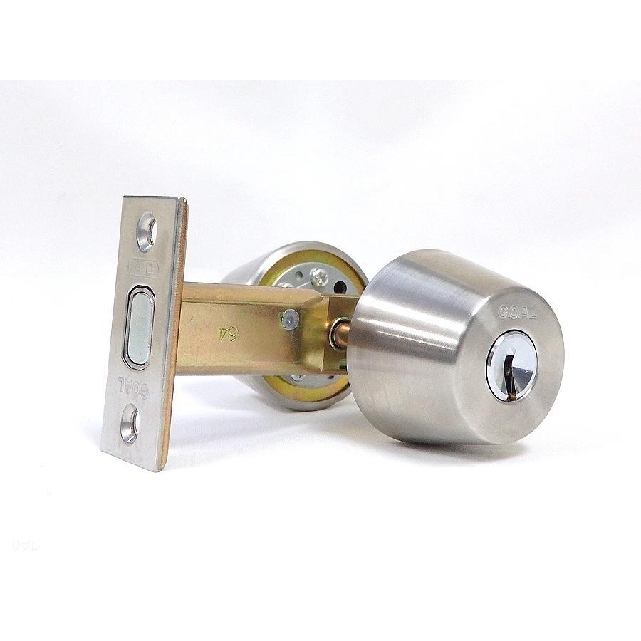 V-18 AD-6本締錠 両面シリンダー ステン色(#11) GOAL ゴール☆V18 AD6