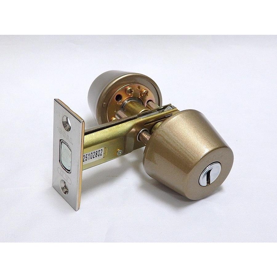 V-18 AD-6本締錠 両面シリンダー 塗装ブロンズ色(#80) GOAL ゴール