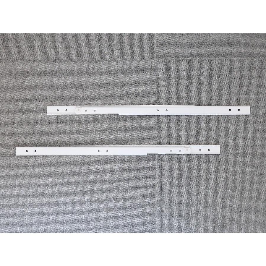 ウインク印 スライドレール 2段引きLA二段 400mm 白※1セット(2本)単位