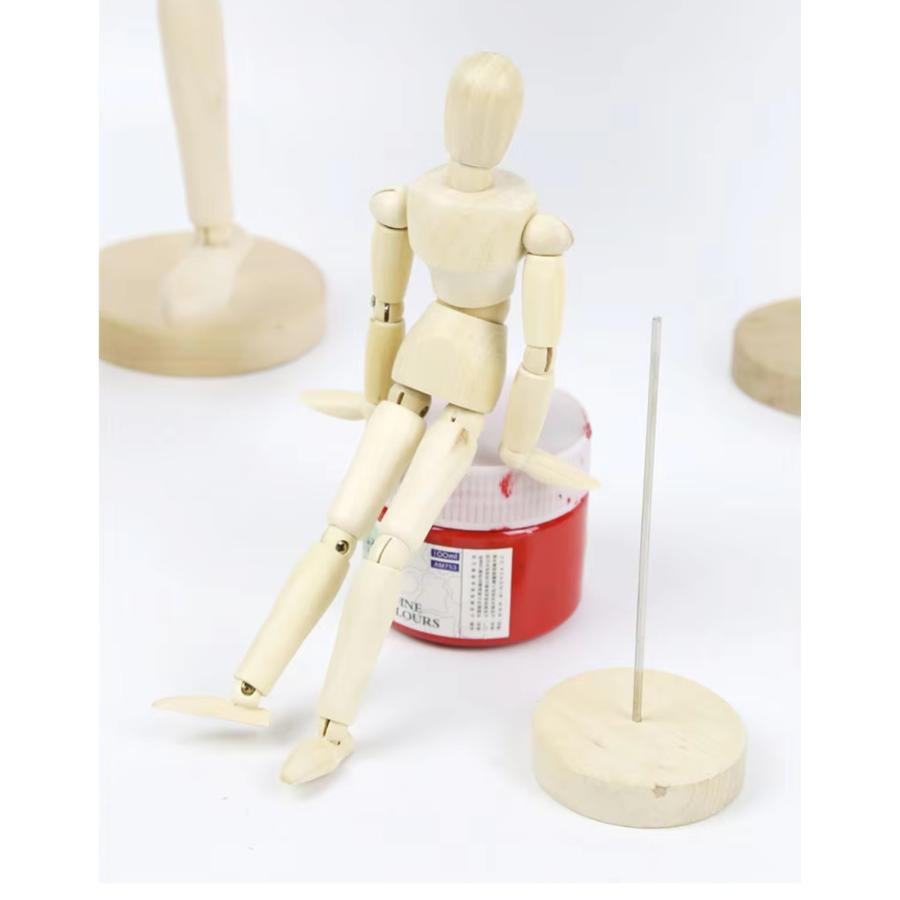 デッサン人形 木製 モデル人形 ポージング 画材 : MoZoo - 通販