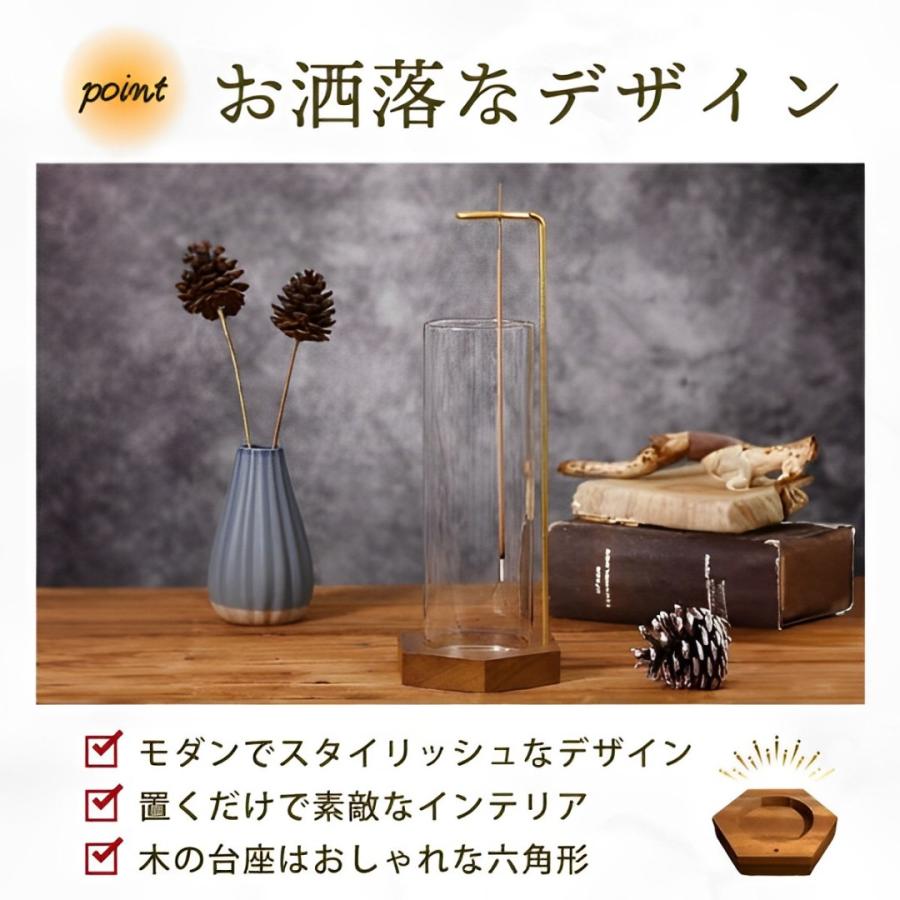 お香立て おしゃれ ガラス 香炉 香皿 線香立て インセンスホルダー |  | 03