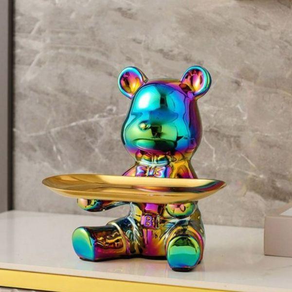 鍵置き 小物入れ トレイ クマ インテリア 置物 : MoZoo - 通販 - Yahoo