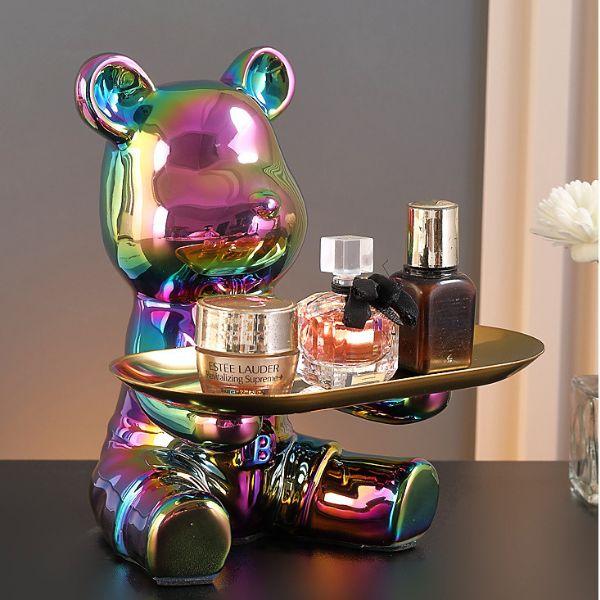 鍵置き 小物入れ トレイ クマ インテリア 置物 : MoZoo - 通販 - Yahoo