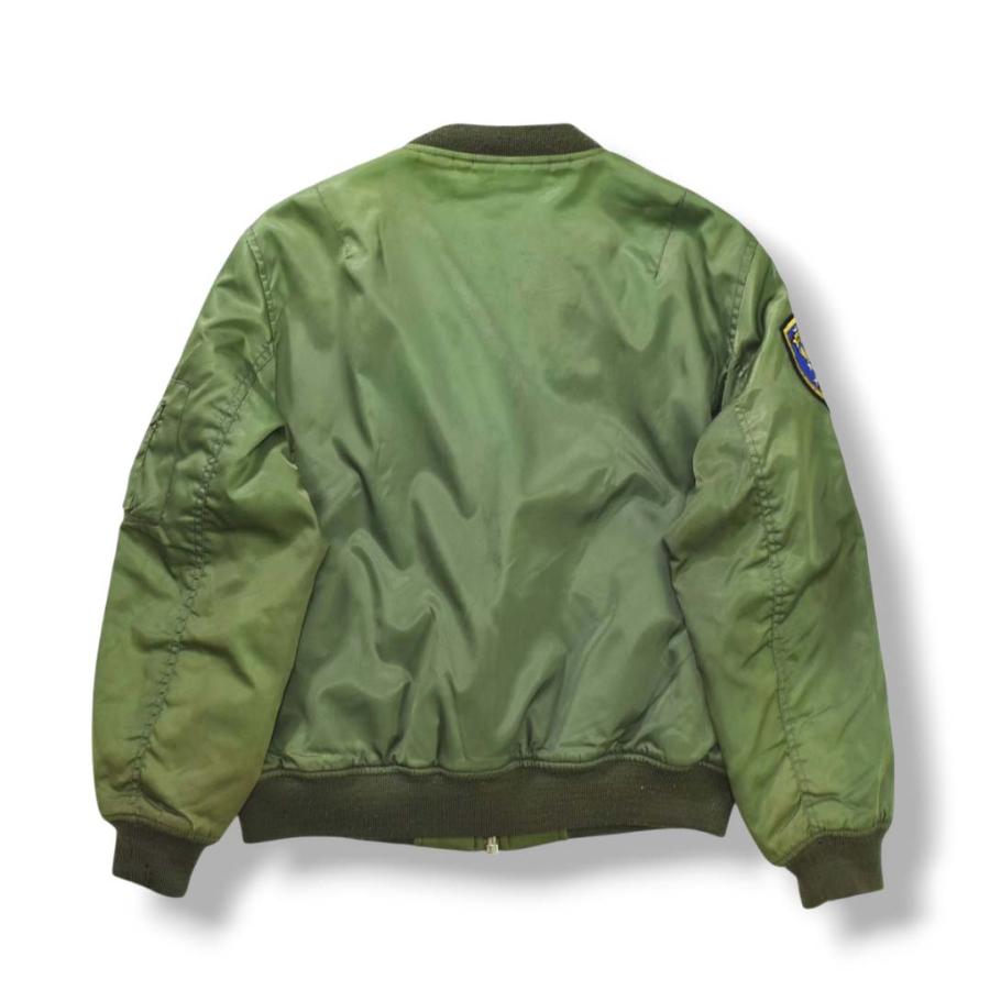 古着 USAF U.S.AIRFORCE 米空軍 MIL-J-8279E MA-1 ワッペン付き