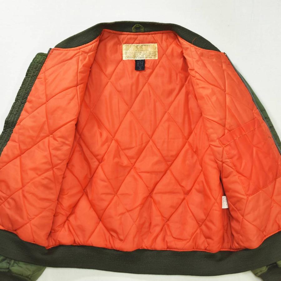 古着 USAF U.S.AIRFORCE 米空軍 MIL-J-8279E MA-1 ワッペン付き