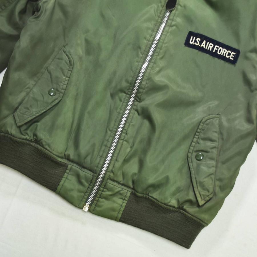 古着 USAF U.S.AIRFORCE 米空軍 MIL-J-8279E MA-1 ワッペン付き