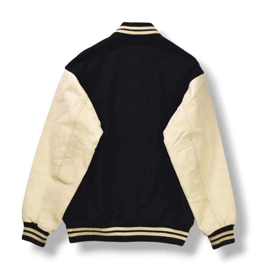 DESCENTE（デサント） 80sヴィンテージ 袖レザー メルトン スタジャン