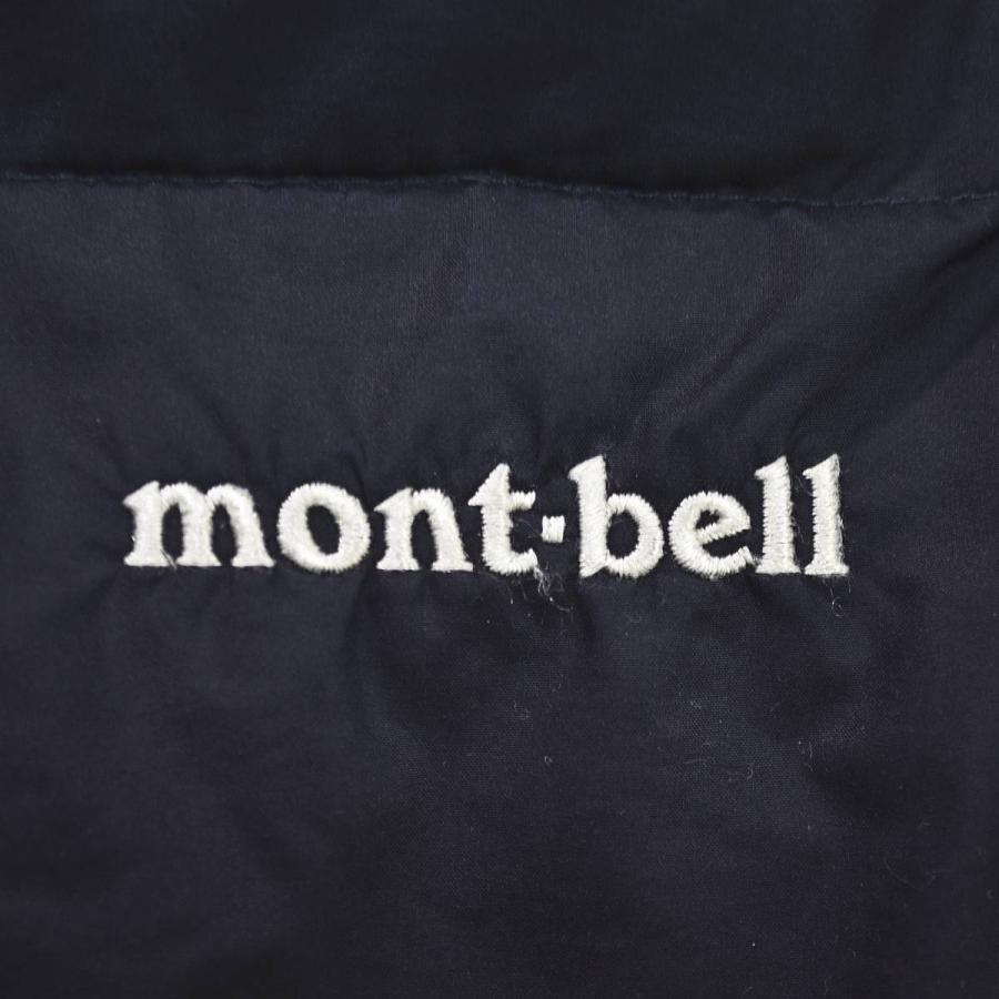 モンベル montbell キルティング ダウン ジャケット 刺繍 ロゴ L