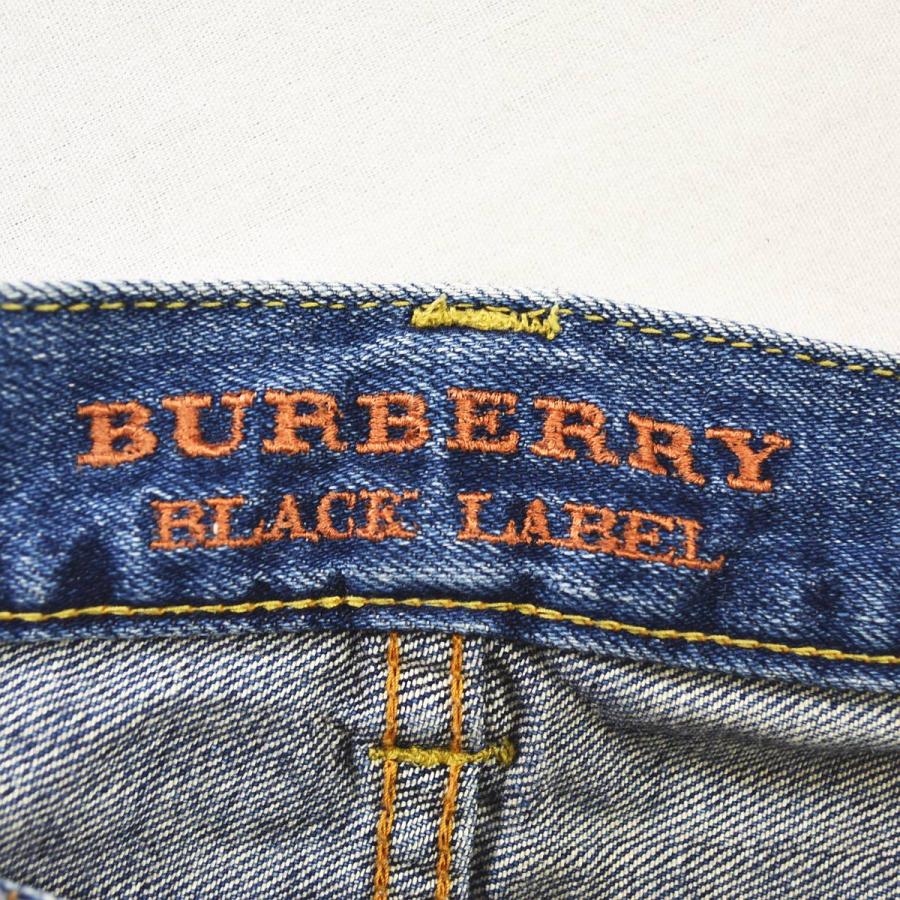 美品✨Burberry Black Label デニム 赤耳 濃紺 ボタンフライ BURBERRY BLACK LABEL（バーバリーブラックレーベル） バーバリー