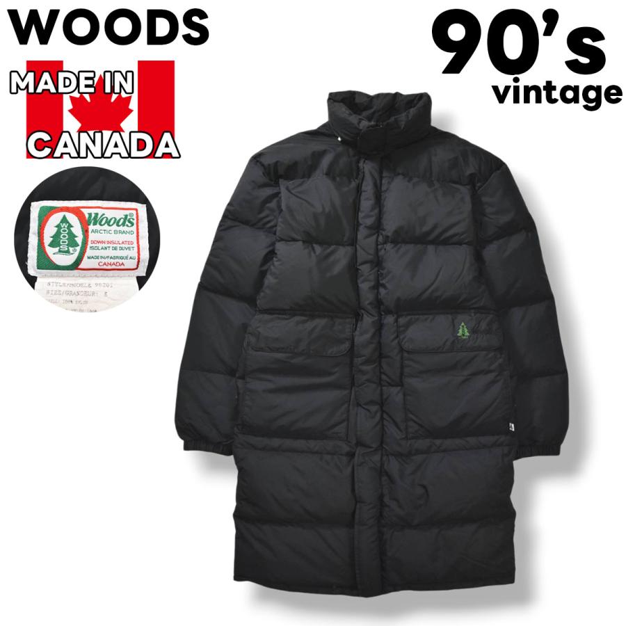 Woods（ウッズ） 90s ヴィンテージ カナダ製 キルティング ダウン 