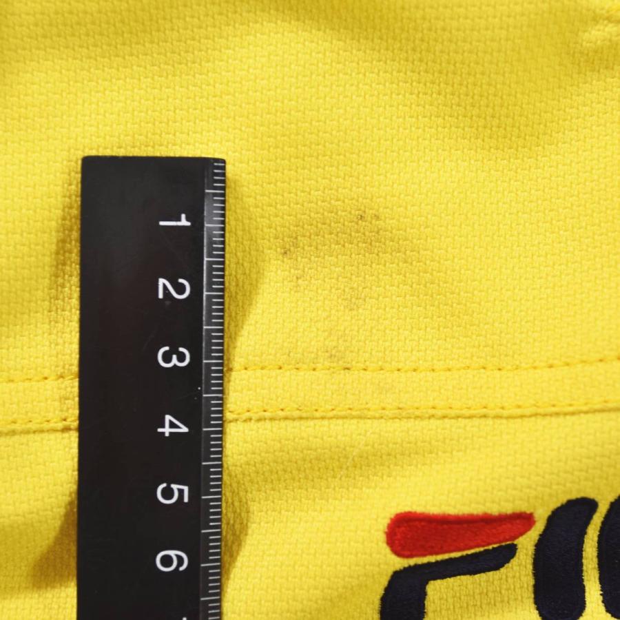 フィラ FILA スキー ウェア セットアップ 上下 ジャケット x パンツ L／M イエロー x ブルー ウィンター スポーツ ウェア スノボ スノーボード メンズの画像